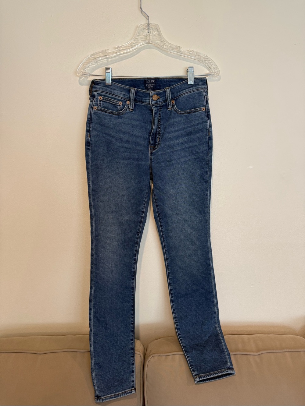 J. Crew Women's Dark Blue 9" Mid-Rise Skinny Jeans Size 26